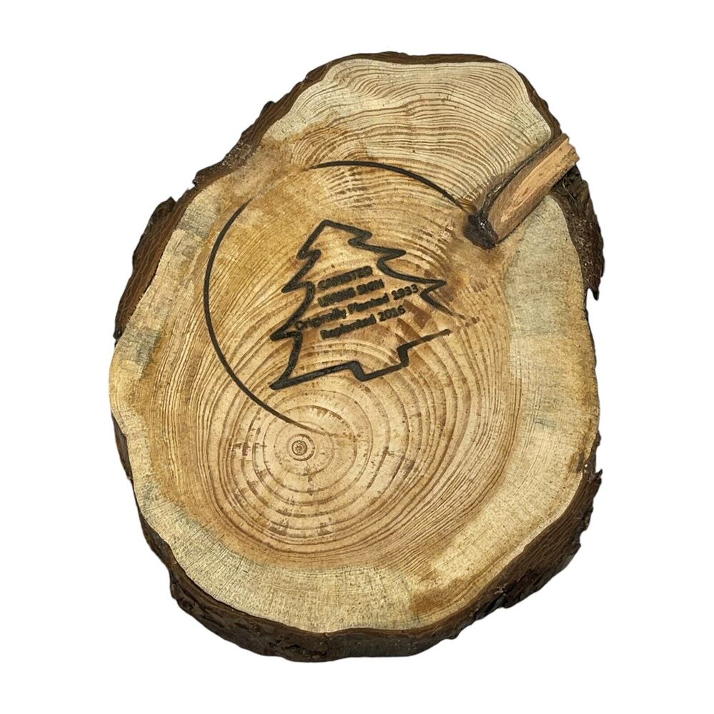 Canisteo Living Sign Tree Ring 5x7 Cutting Planted 1933 Replanted 2016